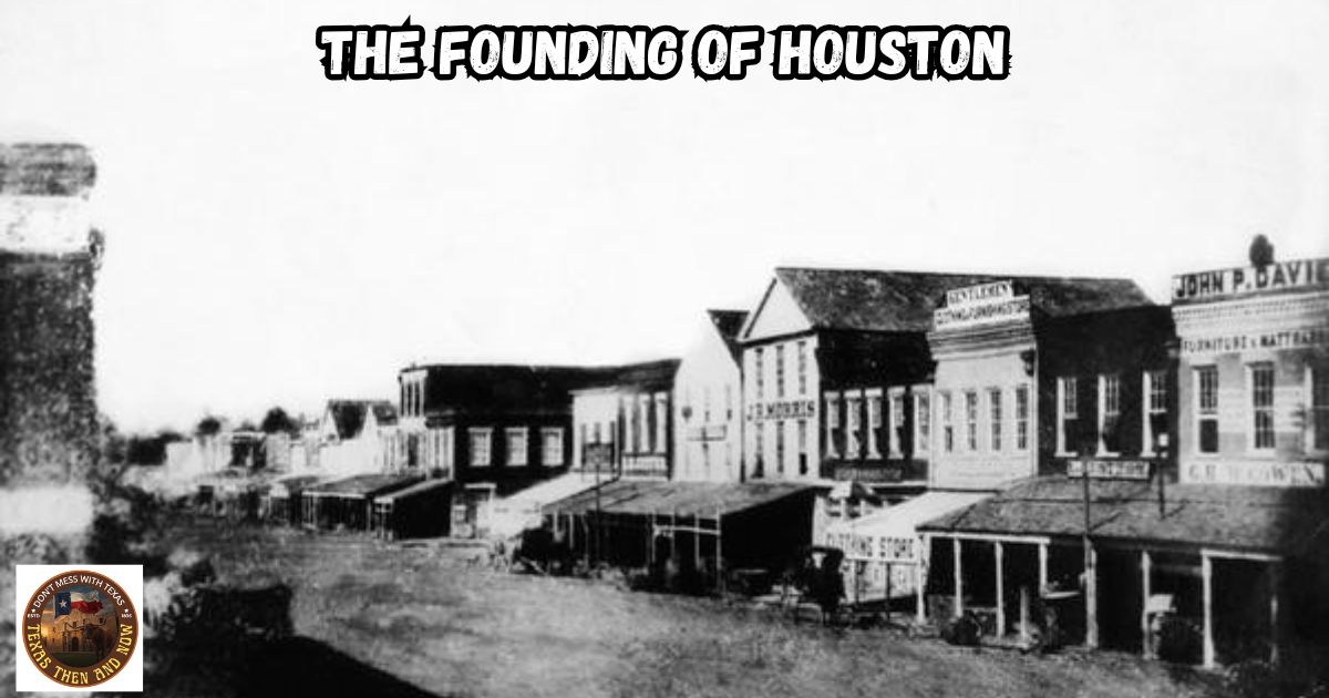 The Founding of Houston featured image showing main street in 1873.